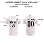 Custom White Pink Training Uniform For Men Soccer Sets Jersey