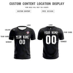 Custom Black Purple Training Uniform For Men Soccer Sets Jersey