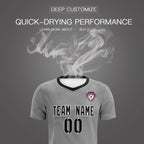 Custom Dark Gray White Training Uniform For Men Soccer Sets Jersey