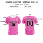 Custom Pink White Training Uniform For Men Soccer Sets Jersey