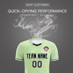 Custom Green Classic Graffiti Pattern Sportswear Soccer Tops/Sets Jersey
