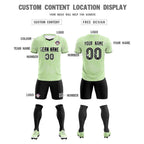 Custom Green Classic Graffiti Pattern Sportswear Soccer Tops/Sets Jersey