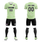 Custom Green Classic Graffiti Pattern Sportswear Soccer Tops/Sets Jersey