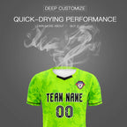 Custom Kelly Green Classic Graffiti Pattern Sportswear Soccer Tops/Sets Jersey