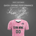 Custom Light Pink Classic Graffiti Pattern Sportswear Soccer Tops/Sets Jersey