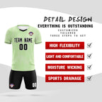 Custom Green Classic Graffiti Pattern Sportswear Soccer Tops/Sets Jersey