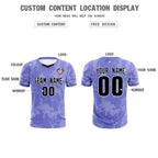 Custom Purple Classic Graffiti Pattern Sportswear Soccer Tops/Sets Jersey
