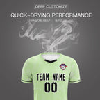 Custom Green Classic Graffiti Pattern Sportswear Soccer Tops/Sets Jersey