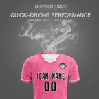 Custom Pink Classic Graffiti Pattern Sportswear Soccer Tops/Sets Jersey