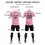 Custom Light Pink Classic Graffiti Pattern Sportswear Soccer Tops/Sets Jersey