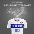 Custom White Classic Sports Sets Soccer Shirt Jersey