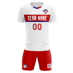 Custom White Classic Sports Sets Soccer Shirt Jersey