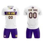 Custom White Classic Sports Sets Soccer Shirt Jersey