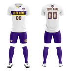 Custom White Classic Sports Sets Soccer Shirt Jersey