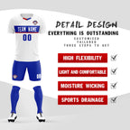 Custom White Classic Sports Sets Soccer Shirt Jersey