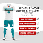 Custom White Classic Sports Sets Soccer Shirt Jersey