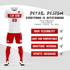 Custom White Classic Sports Sets Soccer Shirt Jersey