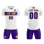 Custom White Classic Sports Sets Soccer Shirt Jersey