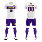Custom White Classic Sports Sets Soccer Shirt Jersey