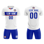 Custom White Classic Sports Sets Soccer Shirt Jersey