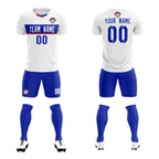 Custom White Classic Sports Sets Soccer Shirt Jersey
