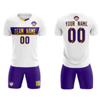 Custom White Classic Sports Sets Soccer Shirt Jersey