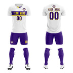 Custom White Classic Sports Sets Soccer Shirt Jersey