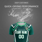 Custom Aqua Abstract Breathable Soccer Tops/Sets Jersey