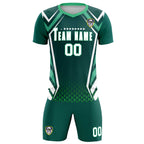 Custom Aqua Abstract Breathable Soccer Tops/Sets Jersey