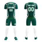 Custom Aqua Abstract Breathable Soccer Tops/Sets Jersey