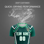 Custom Aqua Abstract Breathable Soccer Tops/Sets Jersey