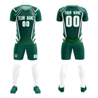 Custom Aqua Abstract Breathable Soccer Tops/Sets Jersey