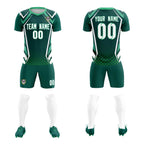 Custom Aqua Abstract Breathable Soccer Tops/Sets Jersey