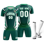 Custom Aqua Abstract Breathable Soccer Tops/Sets Jersey