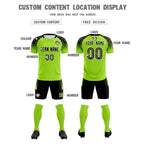 Custom Neon Green Classic Soccer Training Sets Jersey For Adults/Kids