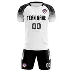 Custom White Classic Soccer Training Sets Jersey For Adults/Kids