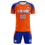 Custom Orange Classic Soccer Training Sets Jersey For Adults/Kids