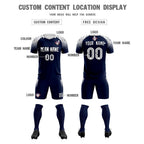 Custom Navy Classic Soccer Training Sets Jersey For Adults/Kids
