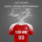 Custom Red Classic Soccer Training Sets Jersey For Adults/Kids