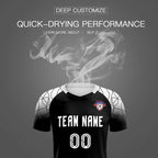 Custom Black Classic Soccer Training Sets Jersey For Adults/Kids