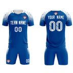Custom Royal Classic Soccer Training Sets Jersey For Adults/Kids