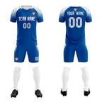 Custom Royal Classic Soccer Training Sets Jersey For Adults/Kids