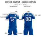 Custom Royal Classic Soccer Training Sets Jersey For Adults/Kids