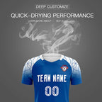 Custom Royal Classic Soccer Training Sets Jersey For Adults/Kids