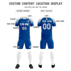 Custom Royal Classic Soccer Training Sets Jersey For Adults/Kids