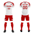 Custom White Classic Soccer Training Sets Jersey For Adults/Kids