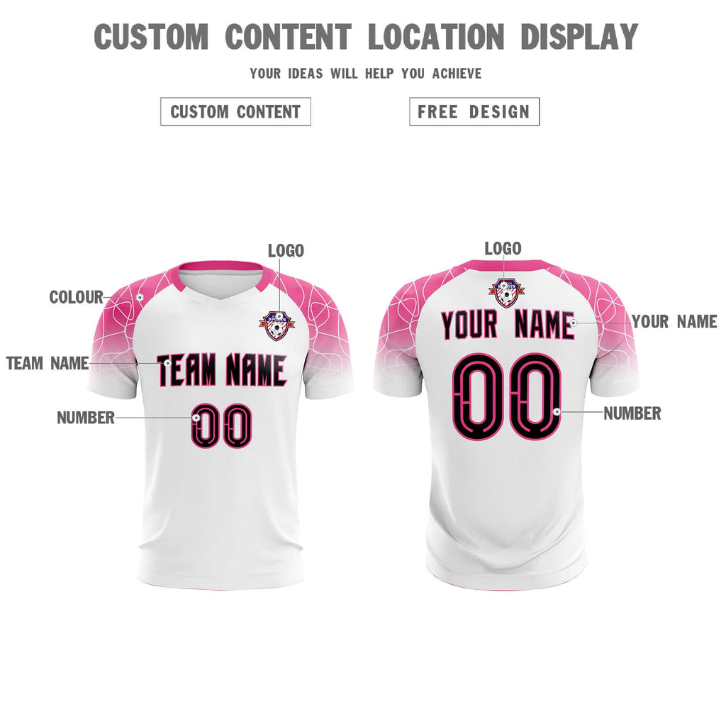 Custom White Classic Soccer Training Sets Jersey For Adults/Kids