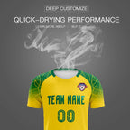 Custom Gold Classic Soccer Training Sets Jersey For Adults/Kids