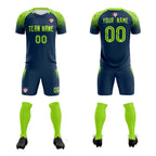 Custom Midnight Blue Classic Soccer Training Sets Jersey For Adults/Kids