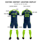Custom Midnight Blue Classic Soccer Training Sets Jersey For Adults/Kids